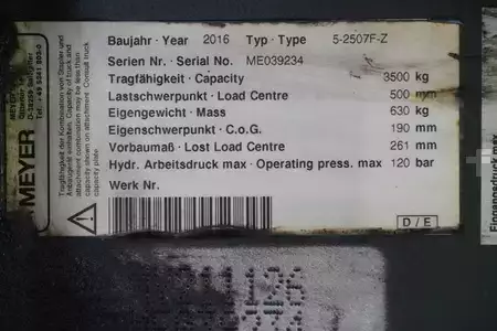 Pozycjoner wideł, obrotowy 2016  Meyer 5_250F-Z Breite 1210 mm (5)