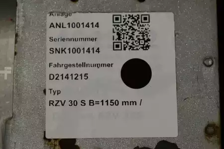Pozycjoner wideł z przesuwem bocznym 2014  Durwen RZV 30 S Breite 1150 mm (5)