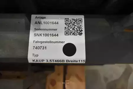 Pozicionér vidlic s bočním posuvem 2019  Kaup 3,5T466B,  Breite 1.150 mm (5)