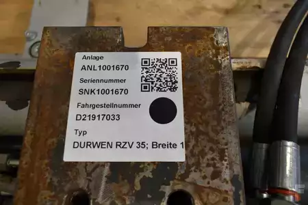 Vorkenversteller met zijverschuiving 2019  Durwen DURWEN RZV 35; Breite 1150 mm (4)