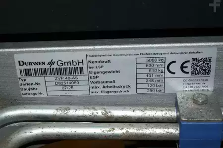 Equipamento de ajuste dos garfos com deslocamento lateral 2025  Durwen ZVP 48-AS, Breite 1350 mm (4)
