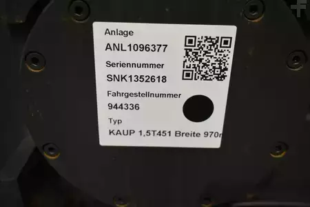Gaffeltrucker, 360 ° roterende 2024  Kaup 1,5T451 Breite 970 mm (5)