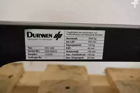 Sivusiirto-asetinlaite 2021  Durwen DURWEN RZV 20S Breite 980 mm (3)