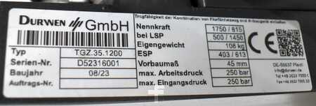 Posizionatore forche con traslatore integrato 2023  Durwen RZV-S-TGZ.35.1200 (5)