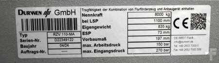 Posizionatore forche con traslatore integrato 2024  Durwen RZV 110-MA (4)