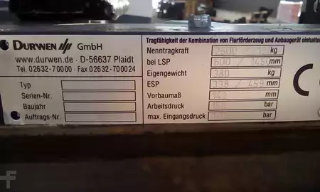 Widły teleskopowe 2018  Durwen RZV-S-TGZ.25.1200 (7)