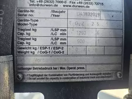 Hydraulinenjatkohaarukka - Durwen TGZ 25 (4)