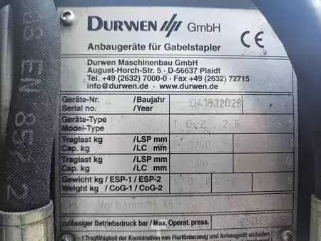 Hydraulinenjatkohaarukka - Durwen TGZ 25 (5)