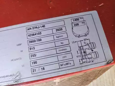 Papierrollenklammer 180° drehbar, geteilter Arm 2020  Bolzoni AR-37RJ-14R (3)