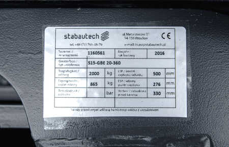 Zásobník-vypouštěcí zařízení 2016  Stabau S15-GBE 20-360 (6)