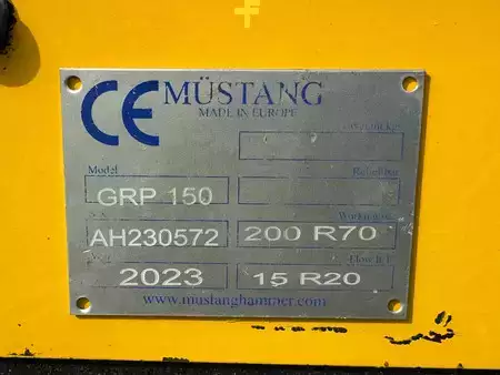 *** ulteriore *** 2023  Mustang GRP 150 Roterende Sorteergrijper CW 10 (12)