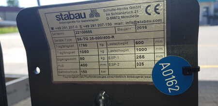 Garfos hidraulicos telescópicos  Stabau S5TG35 800/400 (2)