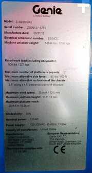 Kloubová pracovní plošina 2012  Genie Z-30/20N RJ (10)