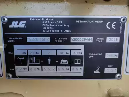 Piattaforme telescopiche 2018  JLG Toucan 10EA (6)