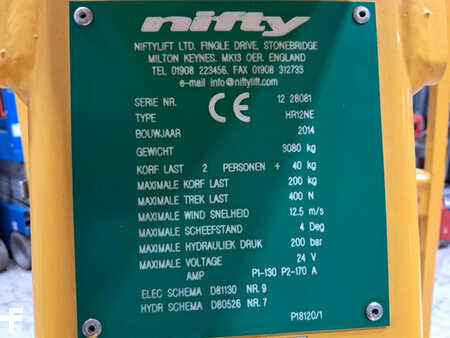 Niftylift HR12NE