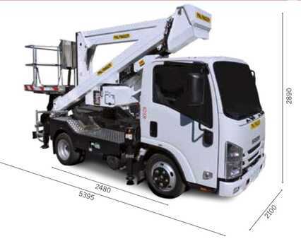 Lastvogns platform 2022 PALFINGER P240 AXE (ISUZU M1) (1)