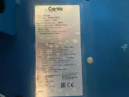 Pracovní plošina s nůžkovým zdvihem 2025  Genie GS3246 (8)