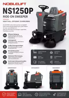 Päältäajettavat lakaisusukoneet  Noble NS1250P (4)