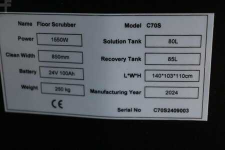 Samojezdne maszyny do szorowania na mokro 2024  [div] C70S Aufsitz-Nassschreinigungsmaschine Neugerät (11)