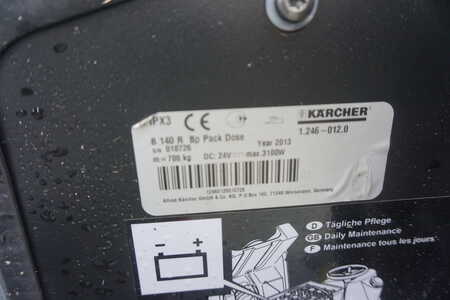 Sitte-på gulvvaskemaskiner 2013  Kärcher B 140R BP - Nur 163 Stunden (9)