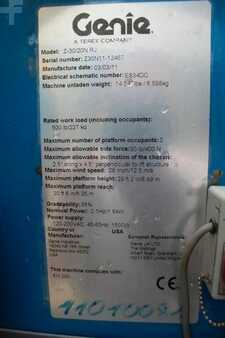 Kloubová pracovní plošina 2011  Genie Z30/20 N RJ - Nr.: 467 (2)