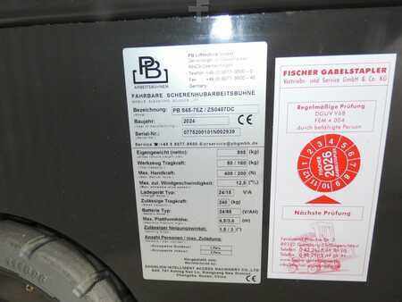 Pracovní plošina s nůžkovým zdvihem 2024  PB S65-7EZ (3)