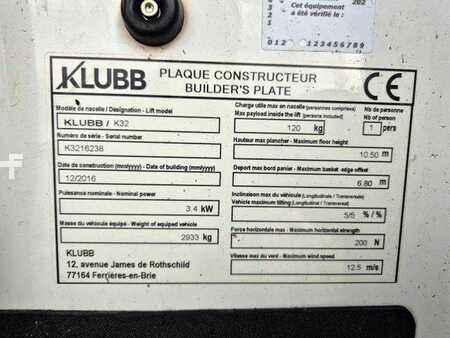 Nacelle sur camion 2017  Opel Movano 2.3 CDTI /KLUBB K32, 12,5m (12)