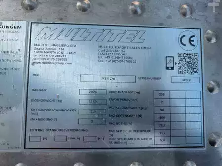 Plošina na nákladním automobilu 2024  Iveco Daily 35S14 *MULTITEL MTE 270*27Meter* (12)