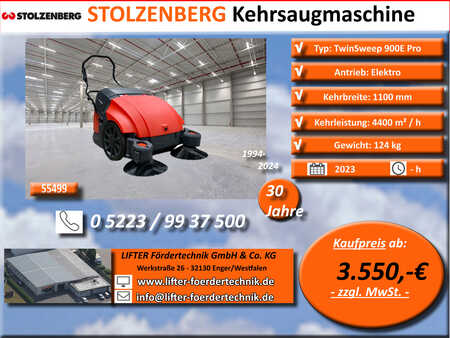Kehrsaugmaschine-Stolzenberg-Twin Sweep 900E Pro