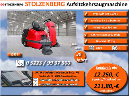 Balayeuse aspirateur autoportée 2023  Stolzenberg TwinSweep 1150 E (1)