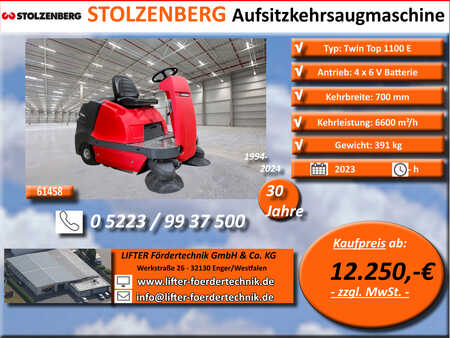 Aufsitz-Kehrsaugmaschine 2023  Stolzenberg TwinSweep 1150 E (2)