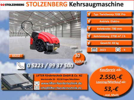 Zametací sací stroj 2023  Stolzenberg Twin Sweep 700 E (1)