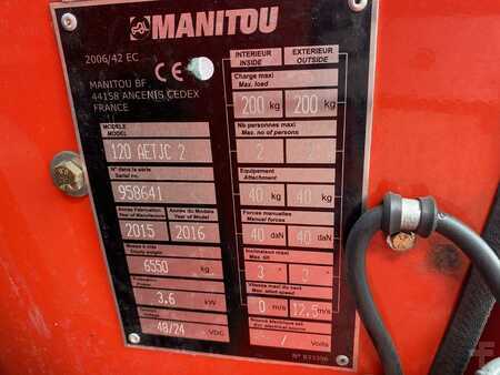 Podnośnik przegubowy 2016  Manitou 120AETJ C 3D (11)