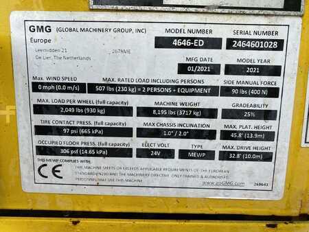 Scissor lift 2021  GMG 4646-ED 2.0 (9)