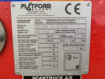 Trailed access platform 2023  Platform Basket SPIDER 15.75 STD (8)