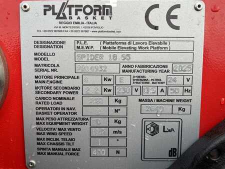 Přívěsná plošina 2025  Platform Basket SPIDER 18.95 E-LI (9)