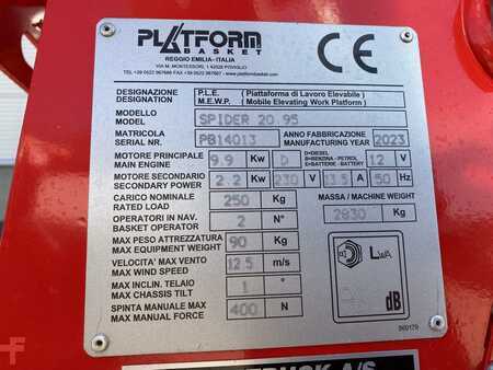 Trailed access platform 2023  Platform Basket SPIDER 20.95 STD (11)