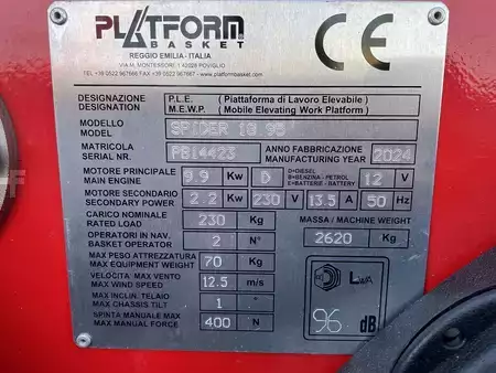 Trailer platform 2024  Platform Basket SPIDER 18.95 STD (10)