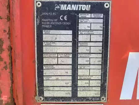 Kloubová pracovní plošina 2016  Manitou 280TJ (10)
