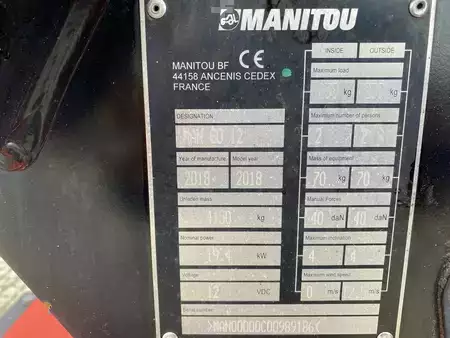 Led arbejdsplatform 2018  Manitou MANGO12 (9)