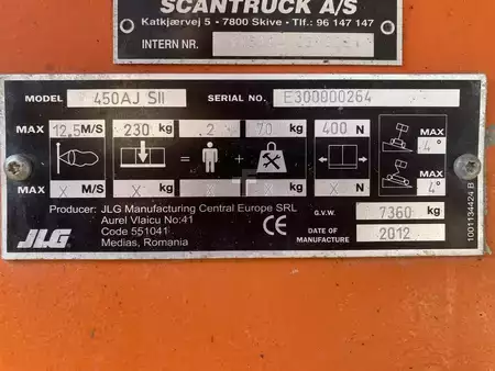 Podnośnik przegubowy 2012  JLG 450AJ (10)