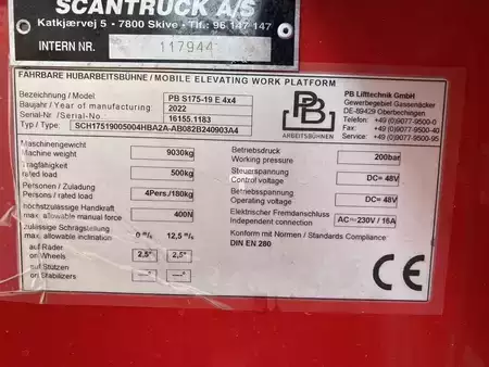 Levantamento tesoura 2022  PB S175-19E 4X4 (9)