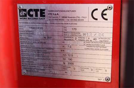 Plataforma Articulada  CTE CS170E Valid inspection, *Guarantee! Bi-Energy, 17 (6)