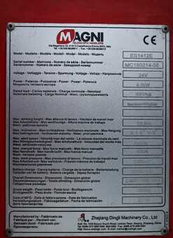 Pracovní plošina s nůžkovým zdvihem  Magni ES1412E Valid inspection, *Guarantee! Electric, 13 (7)