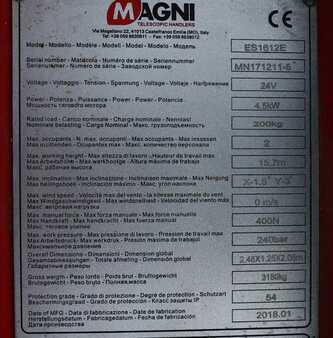 Pracovní plošina s nůžkovým zdvihem  Magni ES1612E Valid inspection, *Guarantee!, Electric, 1 (6)