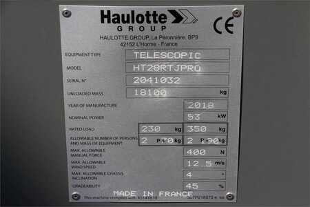 Telescopic Boom  Haulotte HT28RTJPRO Diesel, 4x4 Drive, 27.9 m Working Heigh (6)