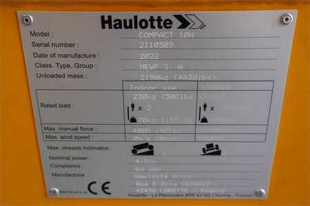 Pracovní plošina s nůžkovým zdvihem  Haulotte COMPACT 10N Valid Iinspection, *Guarantee! 10m Wor (6)