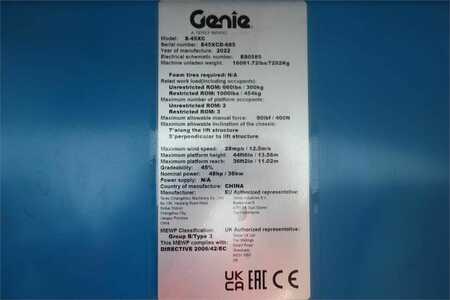 Plataforma telescópica  Genie S45XC Valid Inspection, *Guarantee! Diesel, 4x4 Dr (6)