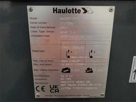 Fler stegs bom  Haulotte HA20RTJ PRO Valid inspection, *Guarantee! 20.6 m W (6)