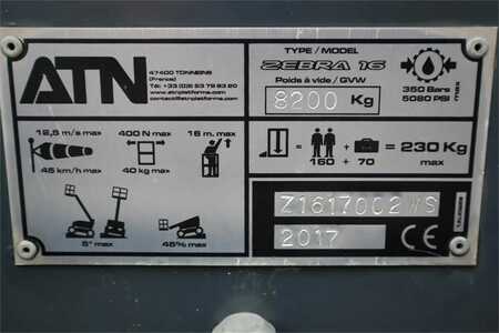 ATN ZEBRA 16 Guarantee! Diesel, Hydr. Stabilisers, 4x4